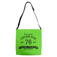 Aged 76 Years Adjustable Strap Totes | Artistshot