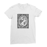 Vintage Falkland Islands Postage Stamp Design Ladies Fitted T-shirt | Artistshot