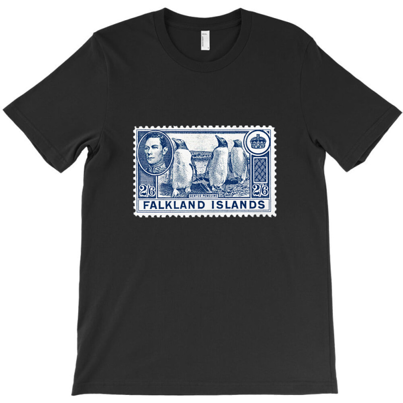 Vintage Falkland Islands Postage Stamp Design T-Shirt by sabitung | Artistshot