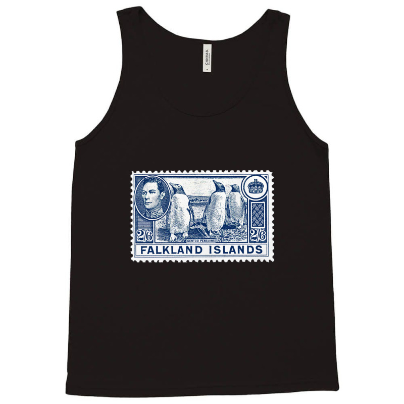 Vintage Falkland Islands Postage Stamp Design Tank Top by sabitung | Artistshot