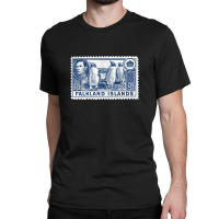 Vintage Falkland Islands Postage Stamp Design Classic T-shirt | Artistshot