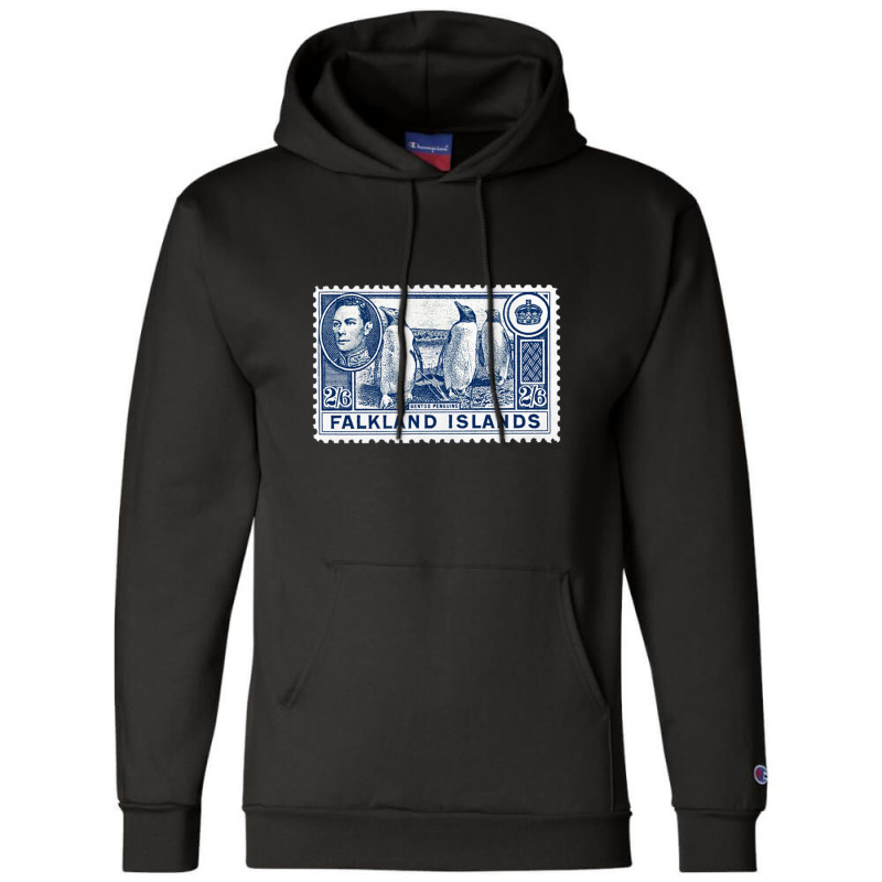 Vintage Falkland Islands Postage Stamp Design Champion Hoodie by sabitung | Artistshot