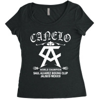 Canelo Alvarez World Champion Women's Triblend Scoop T-shirt | Artistshot