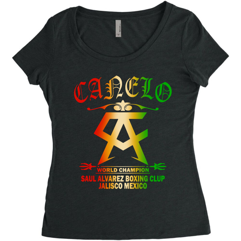 Canelo Alvarez World Champion Women's Triblend Scoop T-shirt by Dorothy Tees | Artistshot