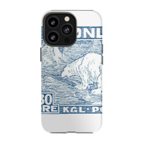 Vintage Greenland Polar Bear Postage Stamp Design Iphone 13 Pro Case | Artistshot