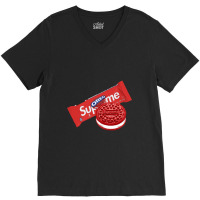 Oreo Cookie Red V-neck Tee | Artistshot