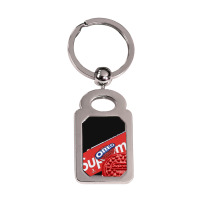 Oreo Cookie Red Silver Rectangle Keychain | Artistshot