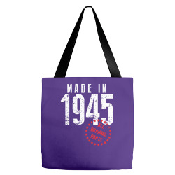 Made In 1945 All Original Parts Tote Bags | Artistshot