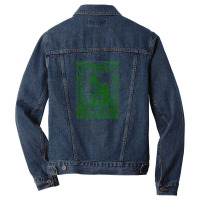 Vintage Mozambique Africa Postage Stamp Design Men Denim Jacket | Artistshot