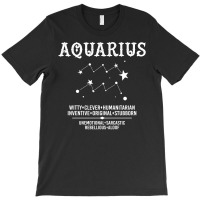 Aquarius Zodiac Sign T-shirt | Artistshot