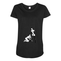 Dominatrix Boots Bdsm Submissive Man Femdom Bdsm Bondage Maternity Scoop Neck T-shirt | Artistshot