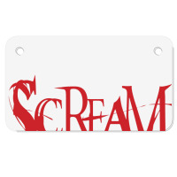 Scream Motorcycle License Plate | Artistshot