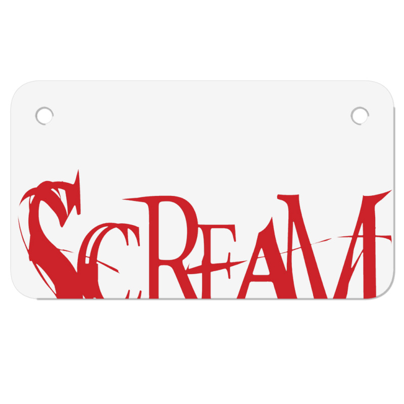 Scream Motorcycle License Plate | Artistshot