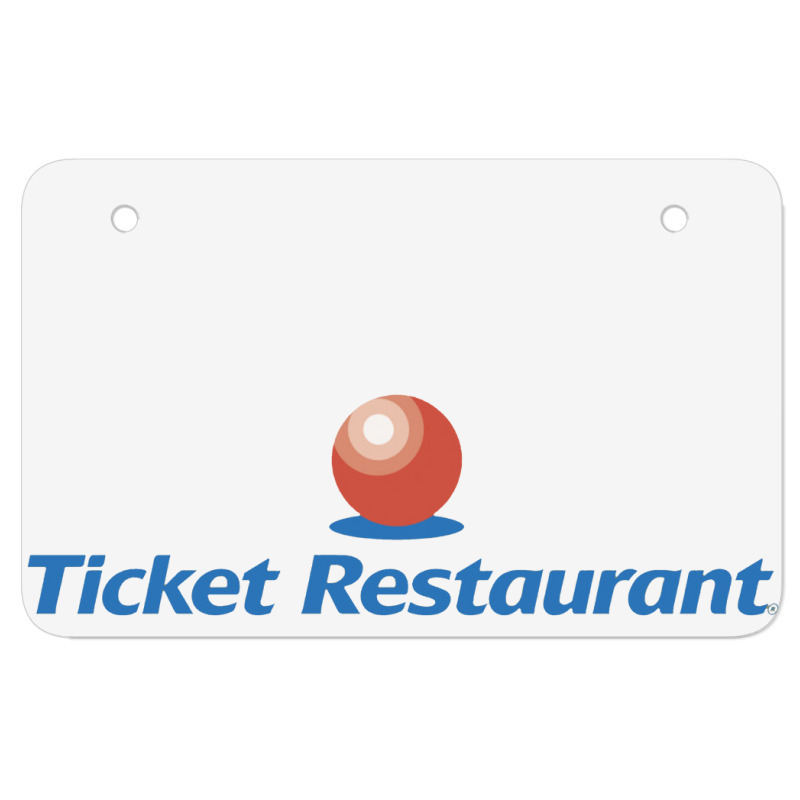 Ticket Restaurant Atv License Plate | Artistshot