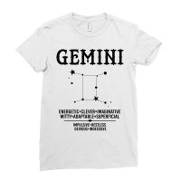 Gemini Zodiac Sign Ladies Fitted T-shirt | Artistshot