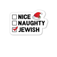 Nice Naughty Jewish Sticker | Artistshot