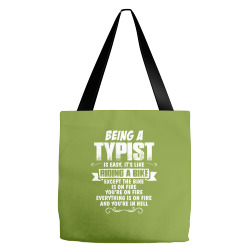 being a typist Tote Bags | Artistshot