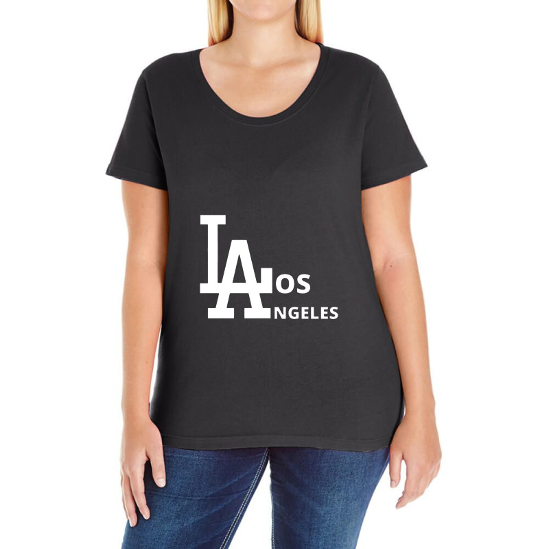 Los Angeles City Ladies Curvy T-Shirt by firsabusari | Artistshot