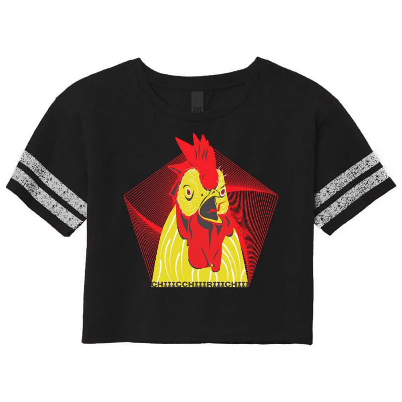 Chicken T  Shirt Screaming Rooster T  Shirt (3) Scorecard Crop Tee by caseynitzsche899 | Artistshot