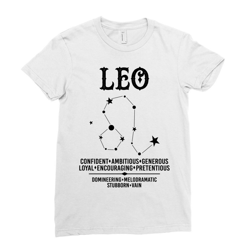 Leo Zodiac Sign Ladies Fitted T-shirt | Artistshot