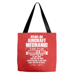 being a aircraft mechanic is easy its like riding a bike 1 Tote Bags | Artistshot