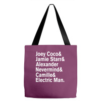 Prince Aliases Joey Coco & Jamie Starr Threads Tote Bags | Artistshot