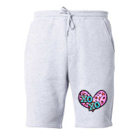 Xoxo Leopard Heart Fleece Short | Artistshot