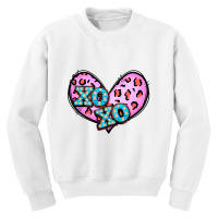 Xoxo Leopard Heart Youth Sweatshirt | Artistshot