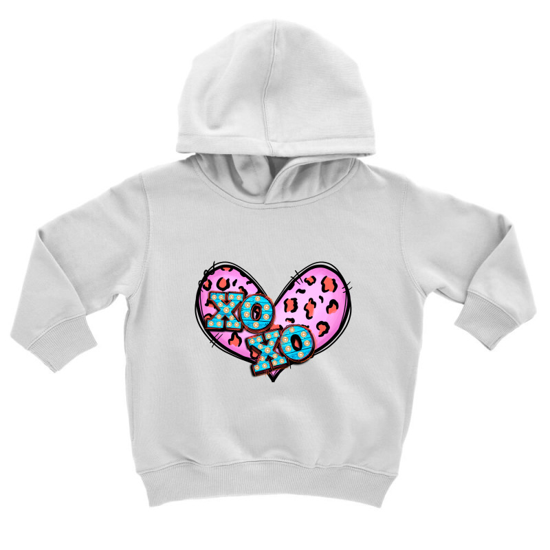 Xoxo Leopard Heart Toddler Hoodie by Apollo | Artistshot