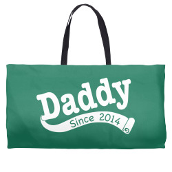 Daddy Since 2014 Weekender Totes | Artistshot