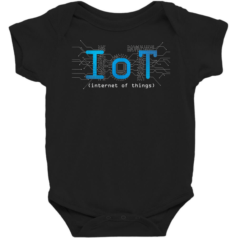 Internet Of Things Smart Science Data Iot Analytics Transfer T Shirt Baby Bodysuit by MoczoTenleigh | Artistshot