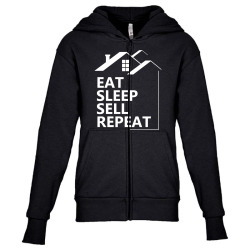 real estate agent saying funny1 Youth Zipper Hoodie | Artistshot