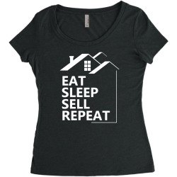 real estate agent saying funny1 Women's Triblend Scoop T-shirt | Artistshot