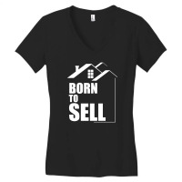 Real Estate Agent Saying Funny Women's V-neck T-shirt | Artistshot