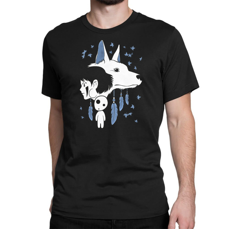 Girl And Wolf Anime Classic T-shirt by George277 | Artistshot