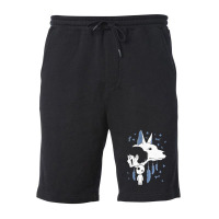 Girl And Wolf Anime Fleece Short | Artistshot