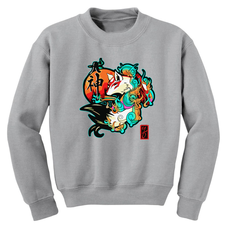 Amaterasu Fox Youth Sweatshirt | Artistshot