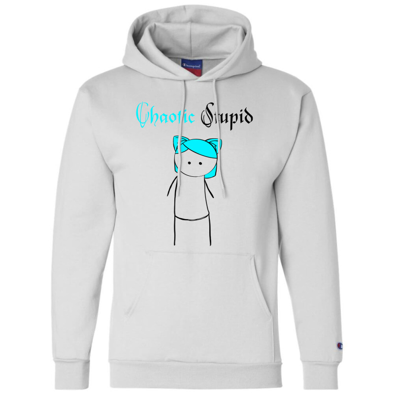 Chaotic Stupid Zavvy  T Shirt Champion Hoodie | Artistshot