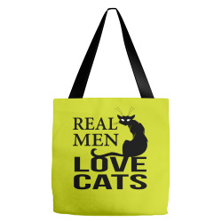 Real Men Love Cats Tote Bags | Artistshot