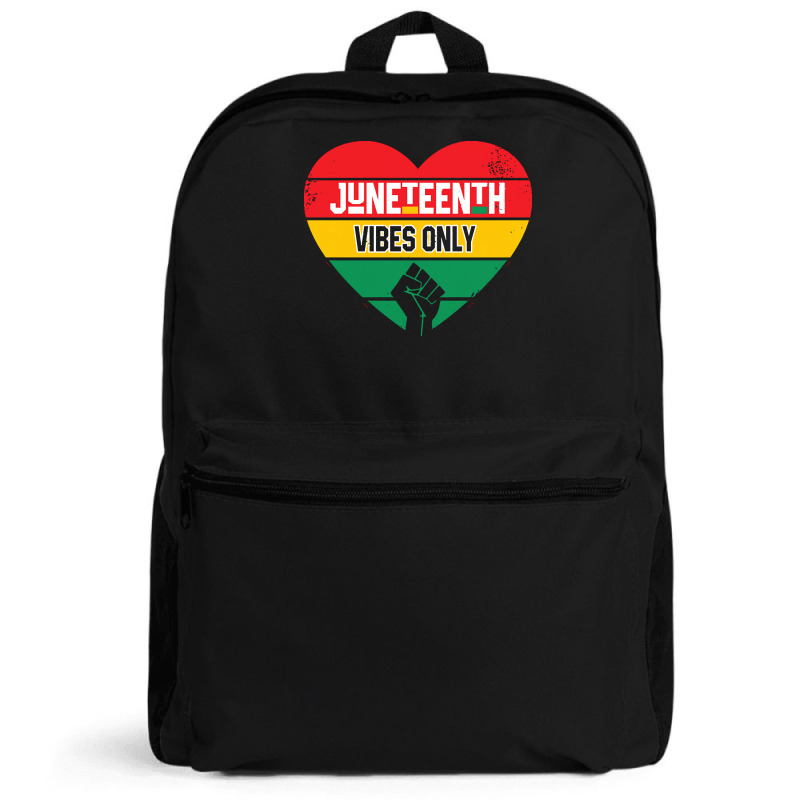 Juneteenth Vibes Only T  Shirt Juneteenth Heart Vibes Only T  Shirt Backpack | Artistshot