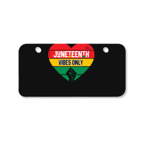 Juneteenth Vibes Only T  Shirt Juneteenth Heart Vibes Only T  Shirt Bicycle License Plate | Artistshot