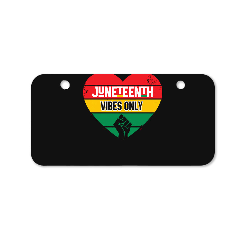 Juneteenth Vibes Only T  Shirt Juneteenth Heart Vibes Only T  Shirt Bicycle License Plate | Artistshot