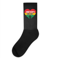 Juneteenth Vibes Only T  Shirt Juneteenth Heart Vibes Only T  Shirt Socks | Artistshot