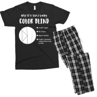 Funny Color Blind Pie Chart T Shirt Men's T-shirt Pajama Set | Artistshot