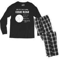 Funny Color Blind Pie Chart T Shirt Men's Long Sleeve Pajama Set | Artistshot