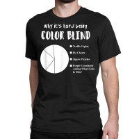 Funny Color Blind Pie Chart T Shirt Classic T-shirt | Artistshot