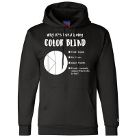 Funny Color Blind Pie Chart T Shirt Champion Hoodie | Artistshot