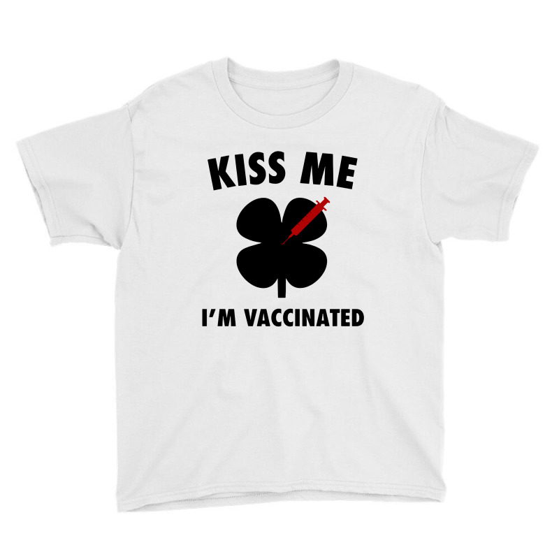 Kiss Me I'm Vaccinated Youth Tee by Rosdiana Tees | Artistshot