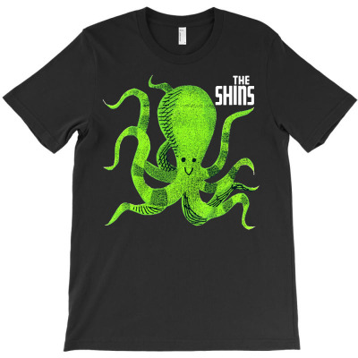 Green Octopus Shins Sticker T-shirt Designed By Cahaya Dian Irawan