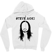 Aoki Vector Illustration Sticker Zipper Hoodie | Artistshot